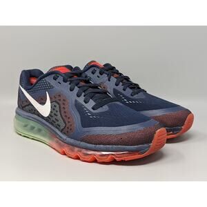 Nike Air Max Men’s Shoes Sneakers 621077-416 Navy Red Size 9.5 Rare Color 2015